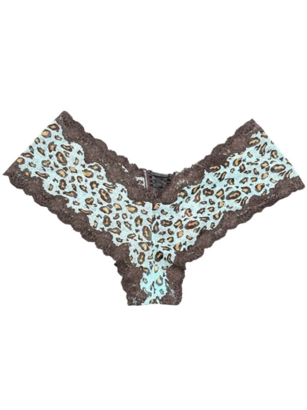 NWT Honeydew Intimates Blue Leopard Print Panties - Size Large